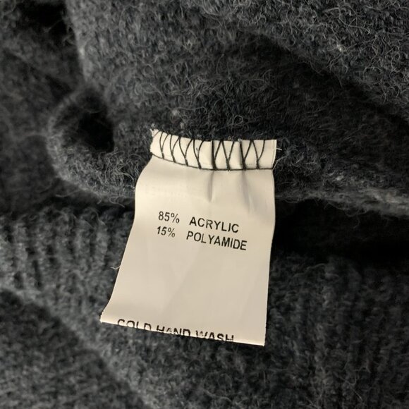 Privilege Australia Blue Gray Sweater Dress 8 Long Sleeve Cozy Minimalist Chic - Picture 5 of 5